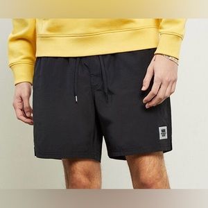 Vans Men's Primary Volley Black Nylon Elastic Waist Shorts Size Small